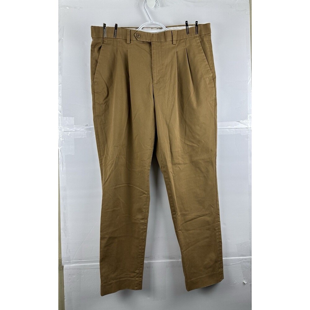 Express Men's Chino Pants 34x32 Mustard Gold Flat Front